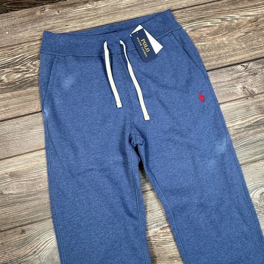 Polo Ralph‎ Lauren Men Size Small Sweatpants Navy Heather Fleece Joggers NWT NEW